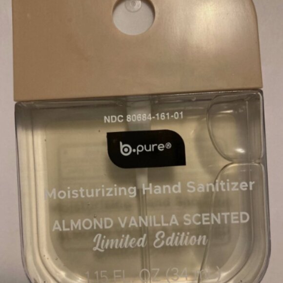B Pure Hand Sanitizer LIMITED EDITION 1 Mocha Coffee & 1 Almond Vanilla + 1 case - Picture 3 of 4